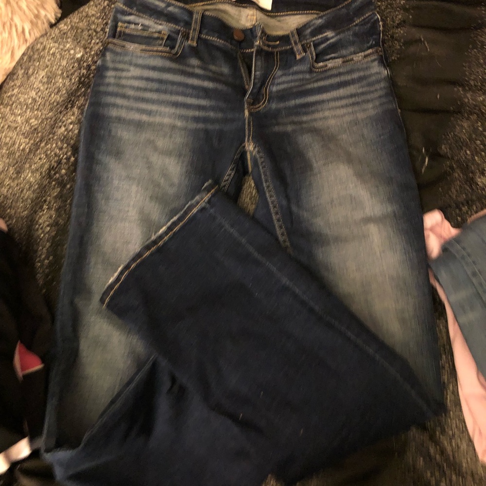 Bke stella mid rise bootcut dark wash jeans